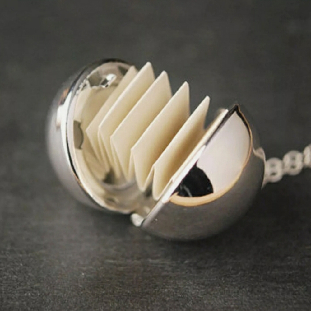 Secret Message Locket (Silvertone) - Picture 2 of 5
